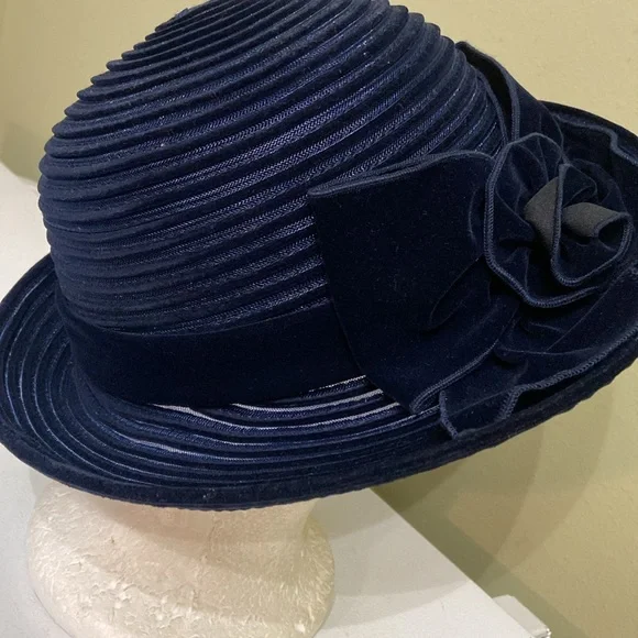 Swan | Accessories | Really Cute Navy Blue Dress Church Hat By Swan |  Poshmark